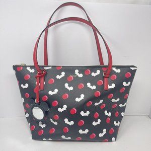 Kate Spade Disney Parks Mickey Mouse Ear Hat Large Tote Bag Purse Black 2019